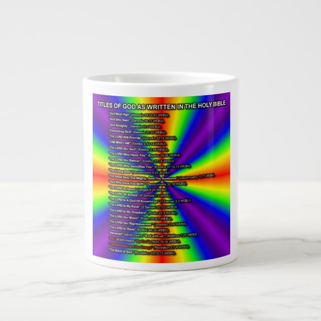 Titles Of God Mug Jumbo Mugg (Framsidan)
