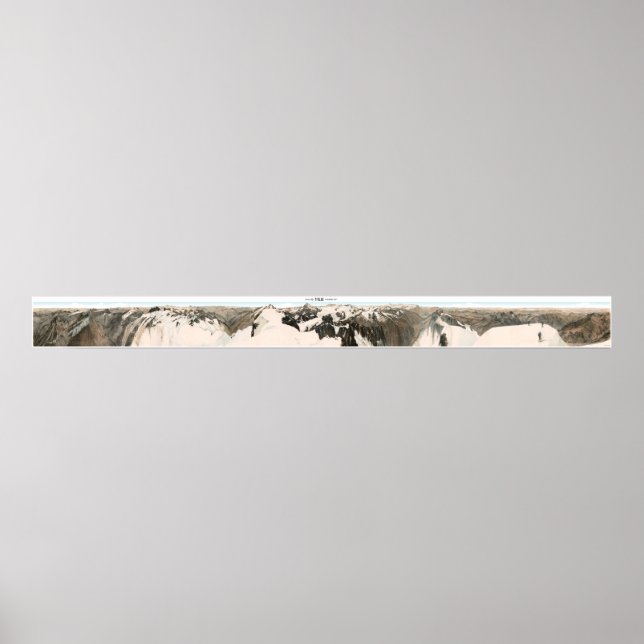 TITLIS Swiss Alpernas Panorama 360° Poster (Framsidan)