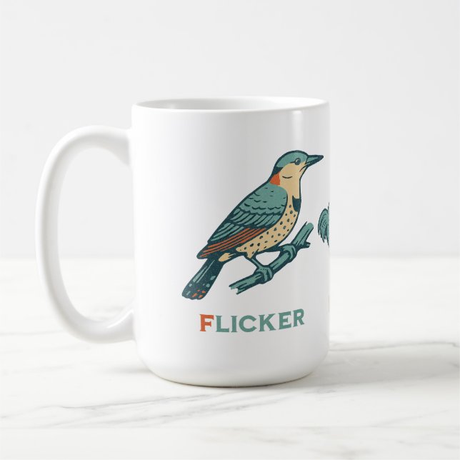 Titmus för trumpy Bird Dodo Flicker Kaffemugg (Vänster)