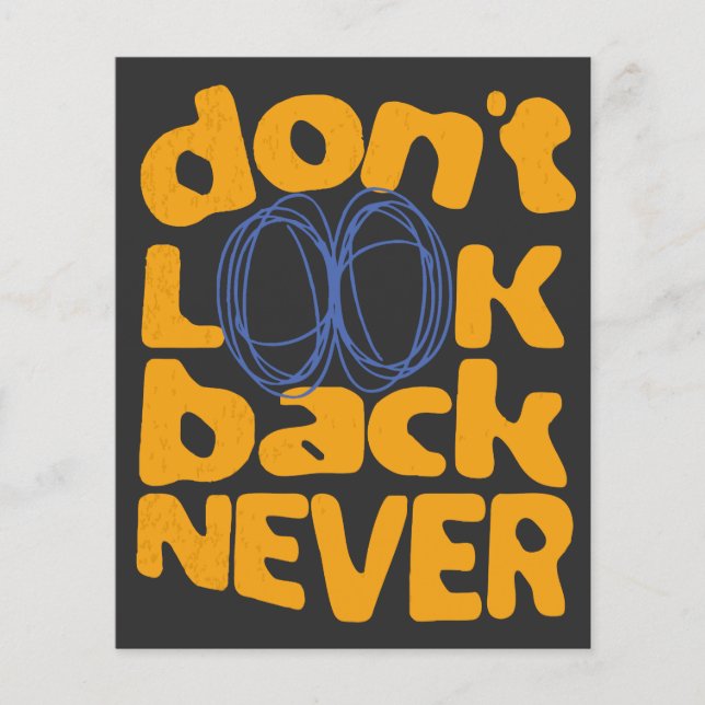 Titta aldrig bakåt (Framsida)