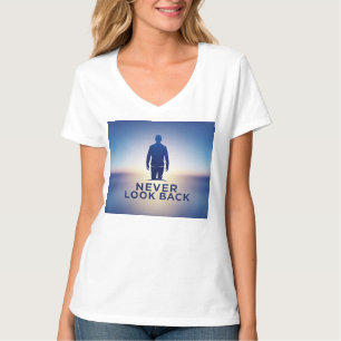 Titta aldrig bakåt i Logotypen: Bygga upp framtide T Shirt