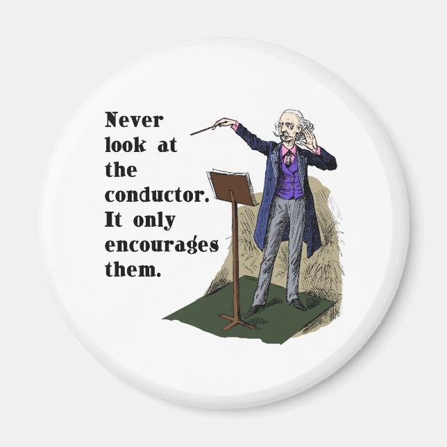 Titta aldrig på tillverkaren magnet (Framsidan)