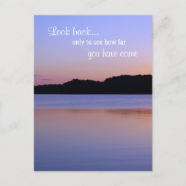 Titta aldrig tillbaka på någon regn solnedgång, in vykort