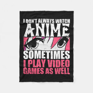 Titta alltid på animeringen när du spelar videospe fleecefilt