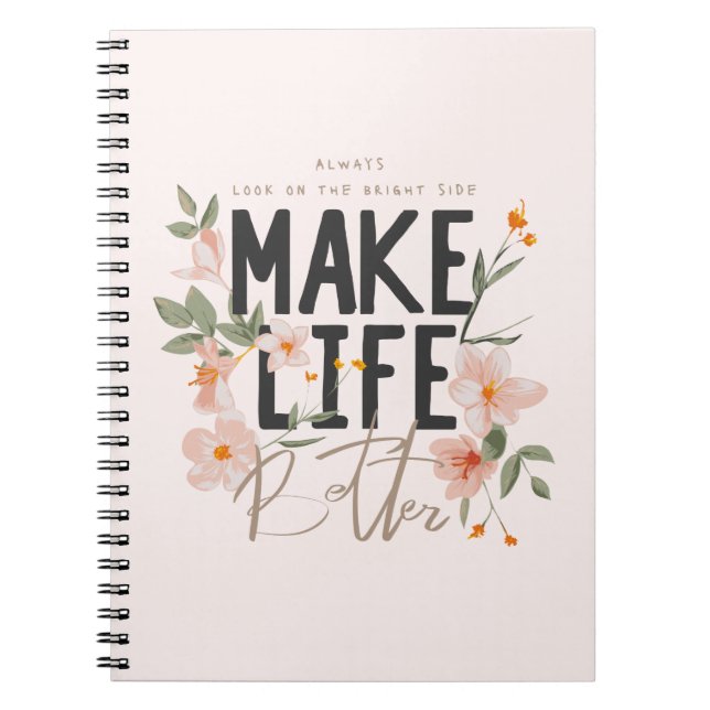 Titta alltid på den ljusa sidan anteckningsbok (Framsidan)