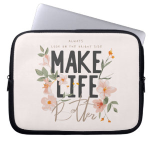 Titta alltid på den ljusa sidan laptop fodral