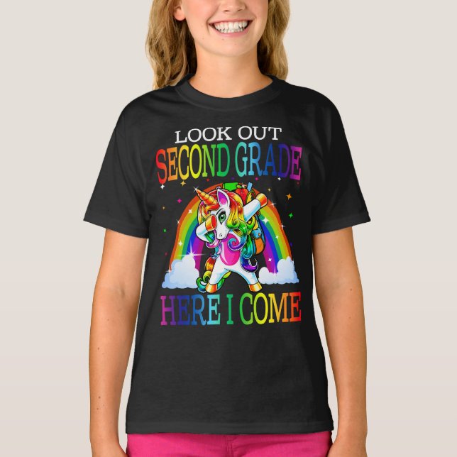 Titta andra Klass här i Kom Unicorn T Shirt (Framsida)
