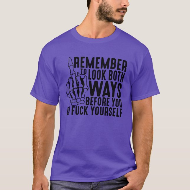Titta åt båda hållen Skellie Hand T Shirt (Framsida)