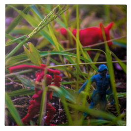 Titta Bakåt Stor (6" X 6") Keramisk Fotokakel Kakelplatta