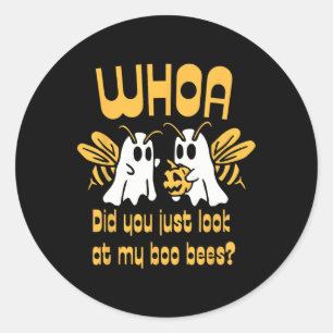 Titta bara på min Boo Bees Funny Hallow. Runt Klistermärke