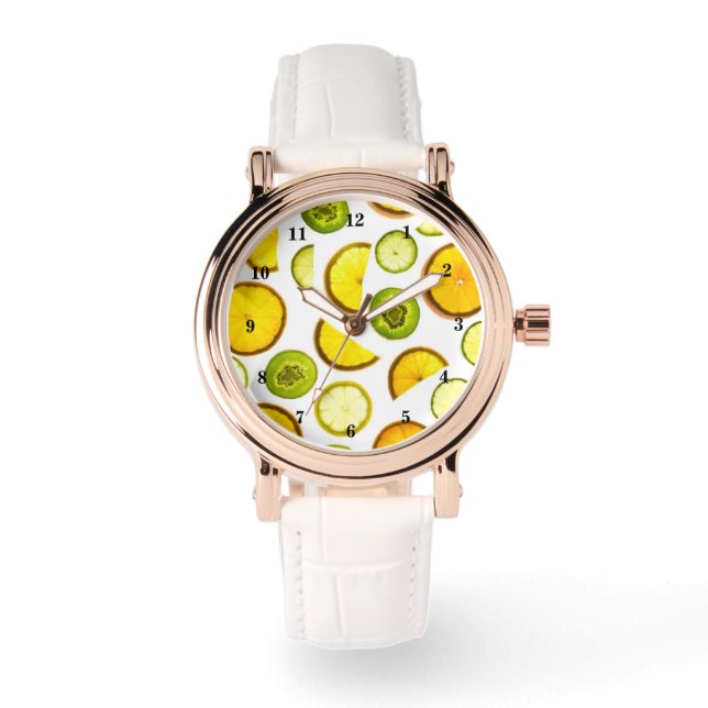 Titta Citrusfrukter Armbandsur (Framsida)