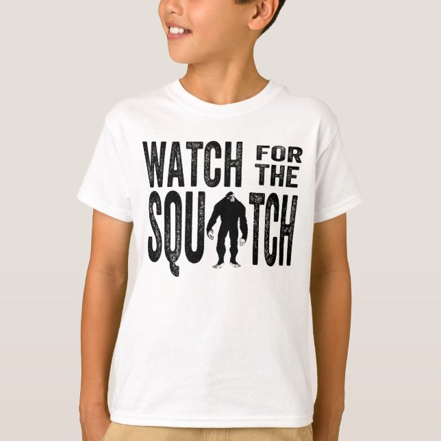 Titta efter torget - Funny Bigfoot Tee Shirt (Framsida)