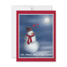 Titta, himlen gör en snöman till