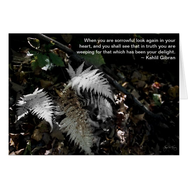 Titta igen i ditt hjärta hälsningskort (Framsidan Horizontal)