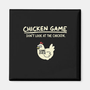 Titta Inte Kycklingspel Magnet