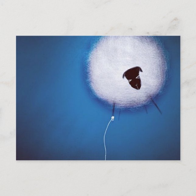 Titta inte nedåt vykort (Framsida)