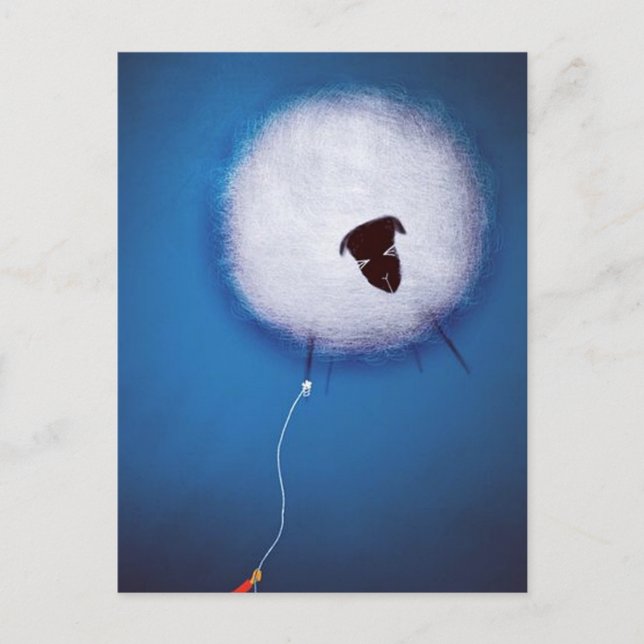 Titta inte nedåt vykort (Framsida)