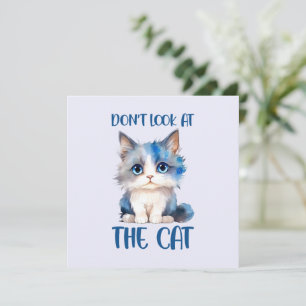 Titta inte på katten - den vackra, blå kattungen