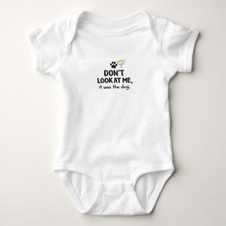 Titta Inte På Mig Det Var Hunden Baby Body T Shirt