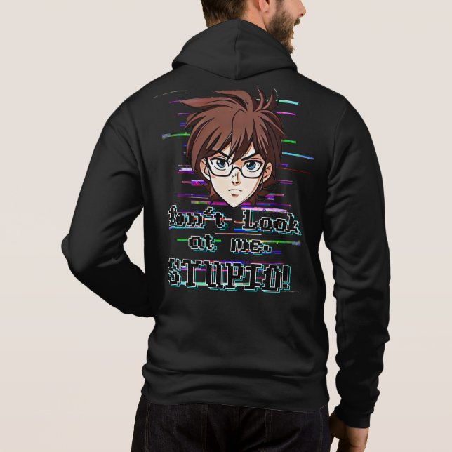 Titta inte på mig, DUMHUVUD  T Shirt (Baksida)