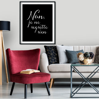 Titta inte tillbaka - ingen beklagar Franskens ins Poster