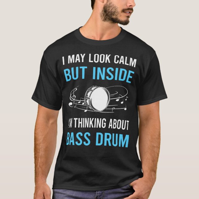 Titta Lugna Basstrummor T Shirt (Framsida)