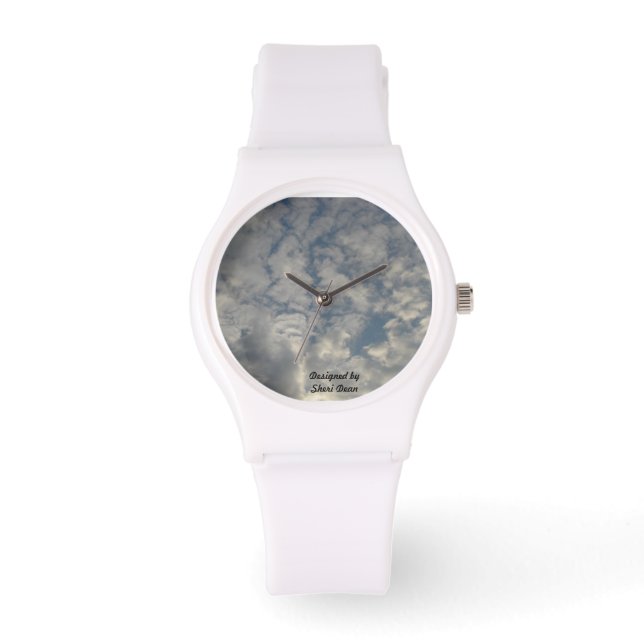 Titta med "moln" Design Deco Ansikte Armbandsur (Framsida)