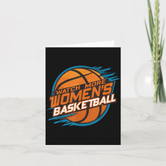 Titta mer dambasket Stöd kvinnor Kort