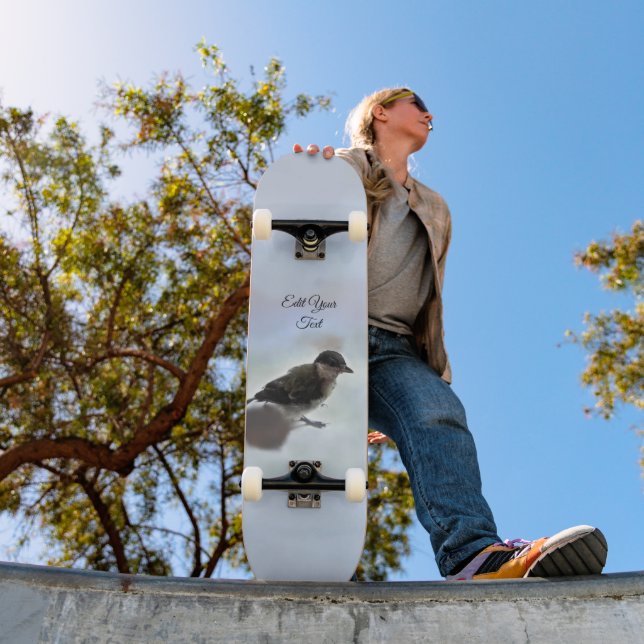 Titta min fågel, den stora talgoxen mini skateboard bräda 18,5 cm (Utomhus 1)