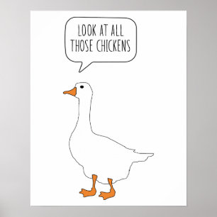 Titta på alla de där chickens konstiga hongubbslem poster
