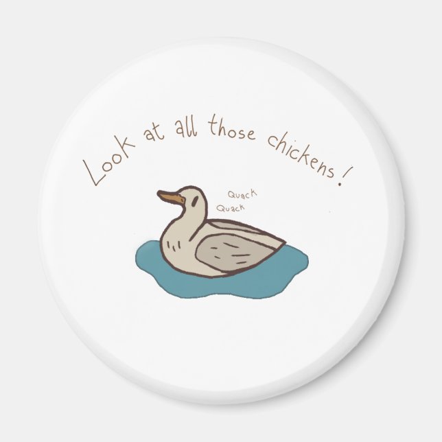 Titta på alla kycklingar! magnet (Framsidan)