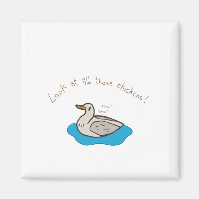 Titta på alla kycklingar! magnet (Framsidan)