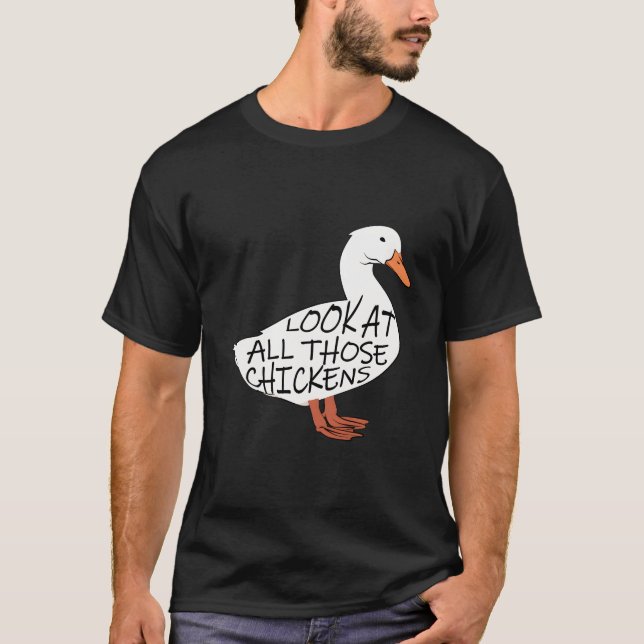 Titta på alla kycklingar t shirt (Framsida)