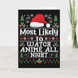 Titta på Anime hela natten - Rolig jul familj Mang Kort