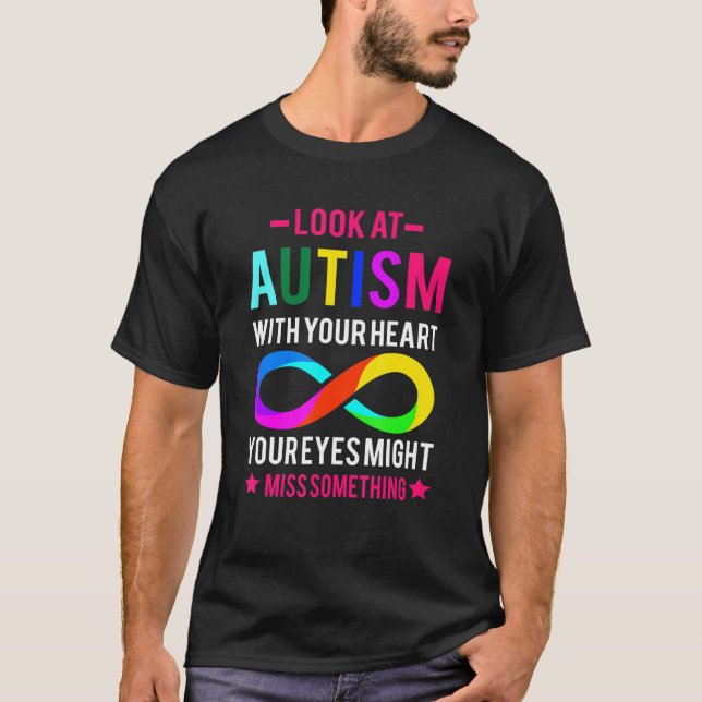 Titta på Autism Puzzle Biet Autism Awareness Autis T Shirt (Framsida)