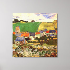 Titta på Auvers Vincent van Gogh. Canvastryck