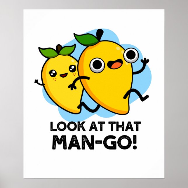 Titta på den där mannen-go-Funny Fruit Pun Poster (Framsidan)