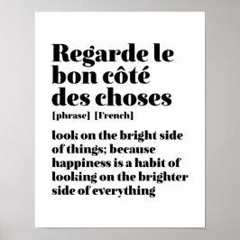 Titta på den inspirerande Franskens citattecken på Poster