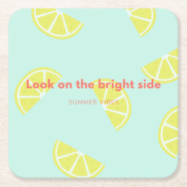 Titta på den ljusa sidan! autolufterfrischer quadr underlägg papper kvadrat