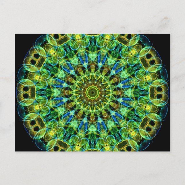 Titta på dig kaleidoskop vykort (Framsida)