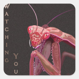 Titta på dig - Rosa version Fyrkantigt Klistermärke