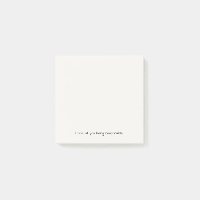 Titta På Dig Som Är Ansvarig | Roligt Present  Post-it Block (Framsida)