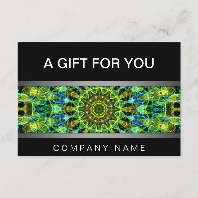 Titta på ditt presentkort i mandala (Framsida)