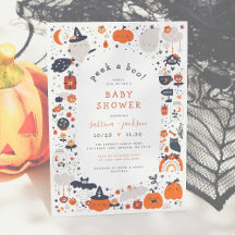 Titta på en Boo Cute Halloween Baby Shower