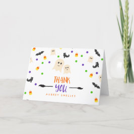 Titta på en Boo Halloween Baby Shower Tack Kort