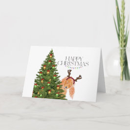 Titta på ett boo Hund-julkort Kort