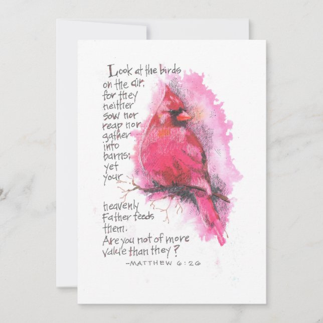 TITTA PÅ FÅGELSERNA ANTECKNINGSKORT (Framsida)