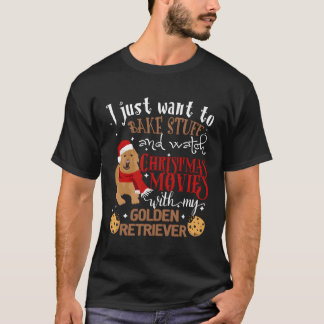 Titta på filmer med min gyllene restauratör Hund ä T Shirt