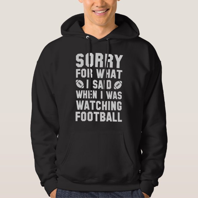 Titta på fotbollen hoodie (Framsida)