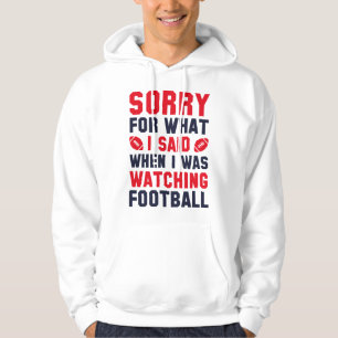 Titta på fotbollen hoodie